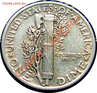 Q15 Ag США 10¢ 1944 Mercury Dime VF-XF до 03.07 в 22°° - Q15 10C Dime USA 1944 VF_EF_2