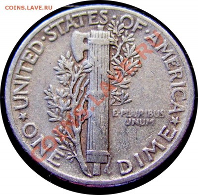 Q16 Ag США 10¢ 1945 Mercury Dime VF до 03.07 в 22°° - Q16 10C Dime USA 1945 VF_2