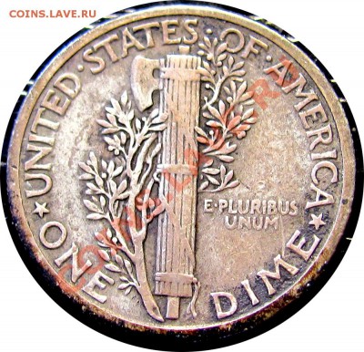 Q18 Ag США 10¢ 1927 Mercury Dime VF до 03.07 в 22°° - Q18 10C Dime USA 1927 VF_2
