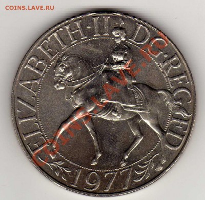 Великобритания крона 1977 Серебр.юбилей до 02.07-22.00(1886) - img720