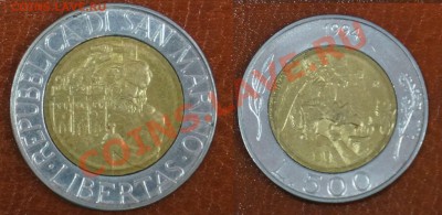 Сан марино 500 лир 1994 Биметалл до 05.07.12 22:00 - 1