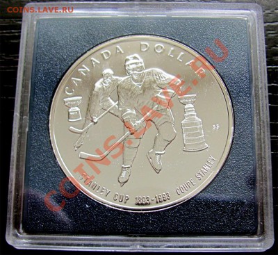 Q31 AG Канада 1993 Stanley Cup Dollar B-UNC 05.07 в 22°° - J85 1993 Stanley Cup Silver Dollar _2