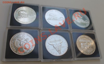 КАНАДА. Юбилейные серебряные доллары в UNC и PROOF - IMG_1153.JPG