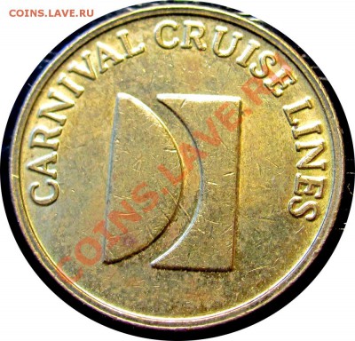 Q02 Жетон Carnival Cruise Lines 25 Token до 07.07 в 22°° - Q02 Carnival_2