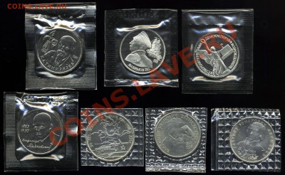Юб. монеты России 1992-1995 и СССР Proof и АЦ в запайках - img789