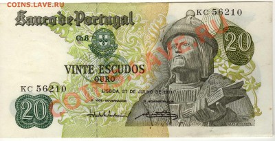 Португалия 20 эскудо 1971 до 09.07.12 в 22.00мск (2280) - img944