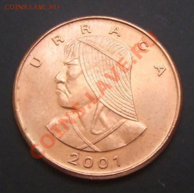 ПАНАМА 1 сентесимо (2001) Урраки до 05.07. (22.00) - Панама 1 сентесимо (2001) А