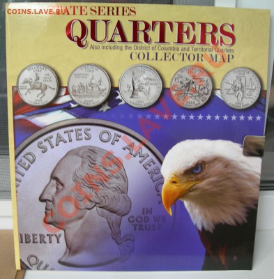 State Series Quarters Collector's Map - Whitman Штаты1_0