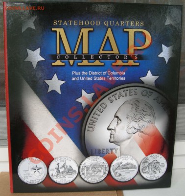Statehood Quarters Collector's Map - Whitman Штаты2_0