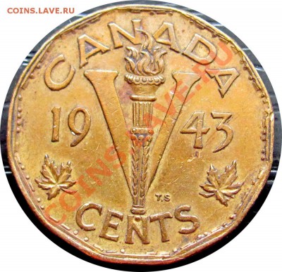 Q38 Канада 5¢ Tombac George VI 1943 до 08.07 в 22°° - Q38 5c 1943_1