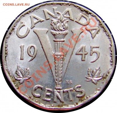 Q39 Канада 5¢ Victory Canada Nickel 1945 до 08.07 в 22°° - Q39 5c 1945_2