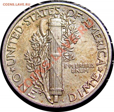 Q49 Ag США 10¢ 1939 Mercury Dime XF-AU до 11.07 в 22°° - Q49 USA 1-c 1939 XF-AU_2