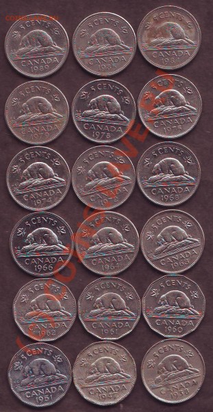 5 центов Канады - 18 шт (с 1 руб шт). До 21.00 6.09.2009 г. - Канада_5ц.JPG