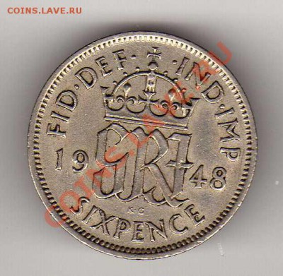 ВЕЛИКОБРИТАНИЯ 6 ПЕНСОВ 1948 ДО 12.07.12-22Ч (2266) - img146