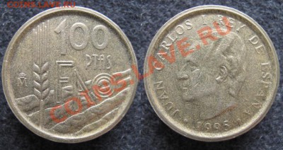 Испания 100 песет 1995 ФАО до 12-07-12 22-00 - Испания 100 песет 1995 ФАО 2