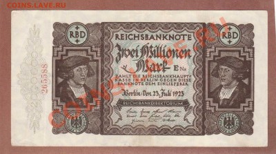 --ГЕРМАНИЯ. 2.МЛН.-МАРОК.1923г.aUNC.--до.14.7.12-22:00 МСК. - 2.000.000-МАРОК.1923.