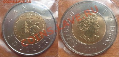Канада: 2$ 2011 Северный лес до 13.07.12 22-00 - 2 доллара Лес.JPG