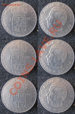 Разная инострань - 298 1 2 3 Швеция 1 крона