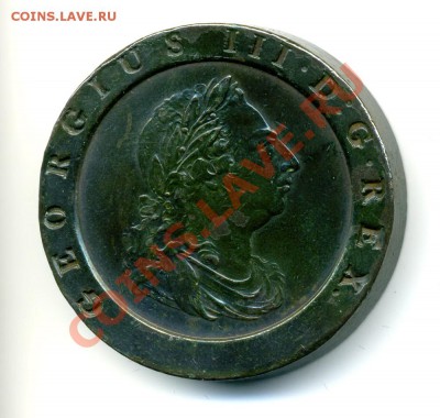 2 пенса 1797 "Колесо телеги" - А