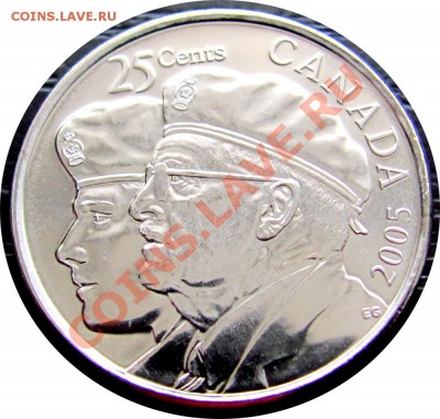 Q50 Канада 25¢ Ветераны, 2005 UNC до 15.07 в 22°° - G79 25c Veteran 2005_1