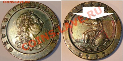2 пенса 1797 "Колесо телеги" - 2п
