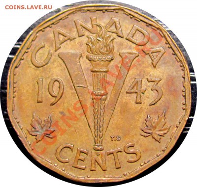 Q57 Канада 5¢ Tombac George VI 1943 до 20.07 в 22°° - Q57 Tombac 5c 1943_1