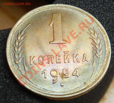1 копейка 1954  (шт.блеск.+ радужная патина) - DSCN3183.JPG