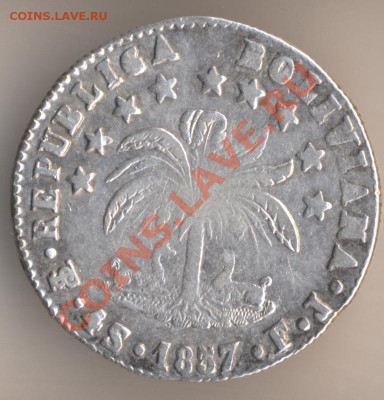 4 Soles 1857 Боливия - 31