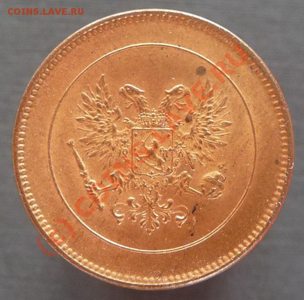 5 пенни (орел) Финляндия 1917 красная UNC до 06 сент.  21-00 - P1190270_resize