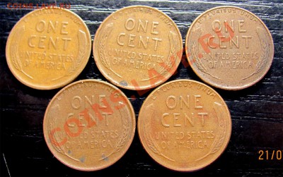 Q74 Подборка США 1¢ 5 шт. 1941-44-44s-46-56 до 27.07 в 22°° - Q74 USA 1c 5 pcs 41-44-44s-46-56_2