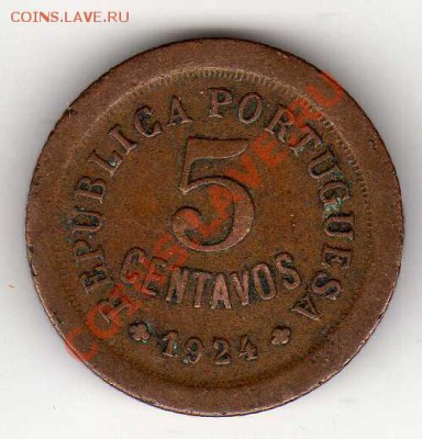 ПОРТУГАЛИЯ 5 СЕНТАВО 1924 ДО 26.07.12 В 22.00МСК (2098) - img407