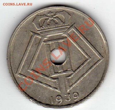 БЕЛЬГИЯ 25 САНТИМОВ 1939 ДО 26.07.12 В 22.00МСК (2788) - img384