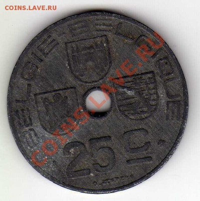 БЕЛЬГИЯ 25 САНТИМОВ 1942 ДО 26.07.12 В 22.00МСК (2788) - img424
