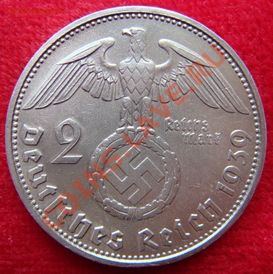 Третий рейх 2 марки 1939F в сохране - 2