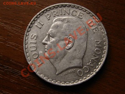 Монако 5 франков 1945 год-тип до 26.07.12 в 21.00 М - IMG_2291