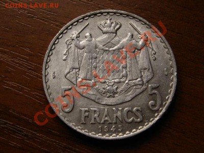 Монако 5 франков 1945 год-тип до 26.07.12 в 21.00 М - IMG_2290