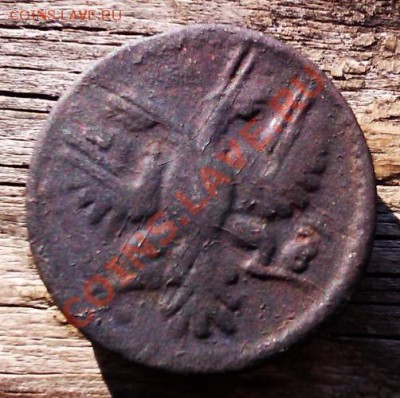 Полушка 1735 года. Перечекан из крестовой копейки. - IMAG0568