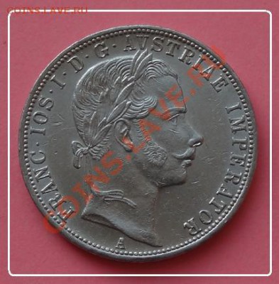 Австрия 1 флорин 1861 г. до 27.07.12 в 22.00 мск - 1 флорин 1861 ав.JPG