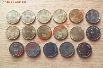 Индия 5 руппий супер лот 17 штук до 30.07.12 в 22.00 - 101_2317
