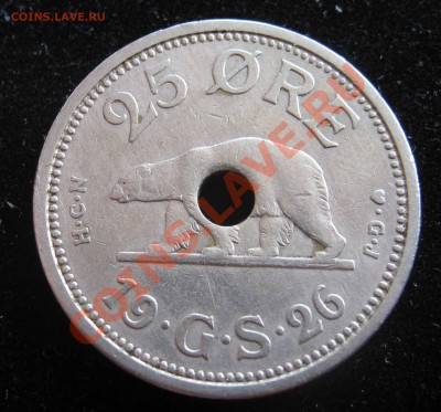 Гренландия 25 эре  1926 с дыркой, нечастая. - IMG_0026.JPG