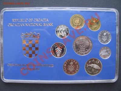 Годовые наборы иностранных монет. Coins sets. - Хорватия.JPG