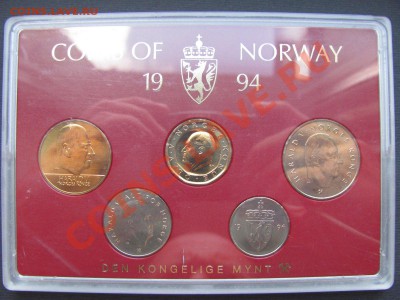 Годовые наборы иностранных монет. Coins sets. - Дания 1994г.JPG