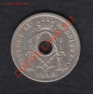 Бельгия 5 сантимов 1910 до 29.07.2012 22-00 - 02