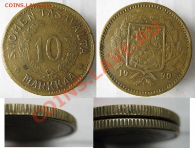 Финляндия 10 марок 1930 какая-то кривоватая - Финляндия 10 марок 1930