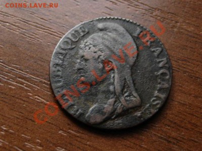 Франция 5 (цифрой!) сантимов 1795-96 ЛАН4 А - IMG_2367