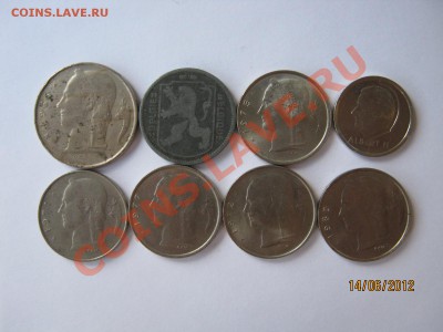 Иностранные монеты по 5-20 рублей - Бельгия -2