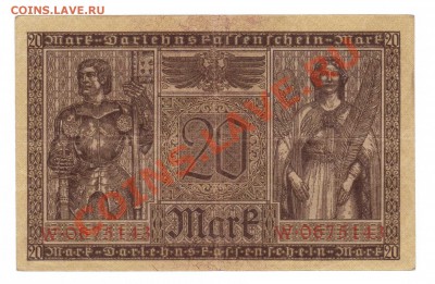 --ГЕРМАНИЯ.20-МАРОК.1918.--до.1.8.12-22:00 МСК. - 20-МАРОК.1918.1