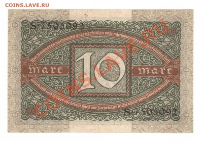 --ГЕРМАНИЯ.10-МАРОК.1920.ПРЕСС.--до.1.8.12-22:00 МСК. - 10-МАРОК.1920..1