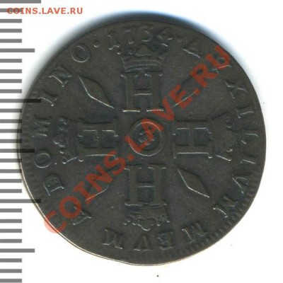 З су (песетта) 1734, Монако. - ин 1су,1734_1