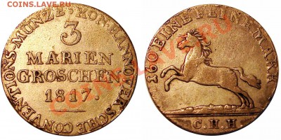 6 талера 1821, Ганновер - HHH